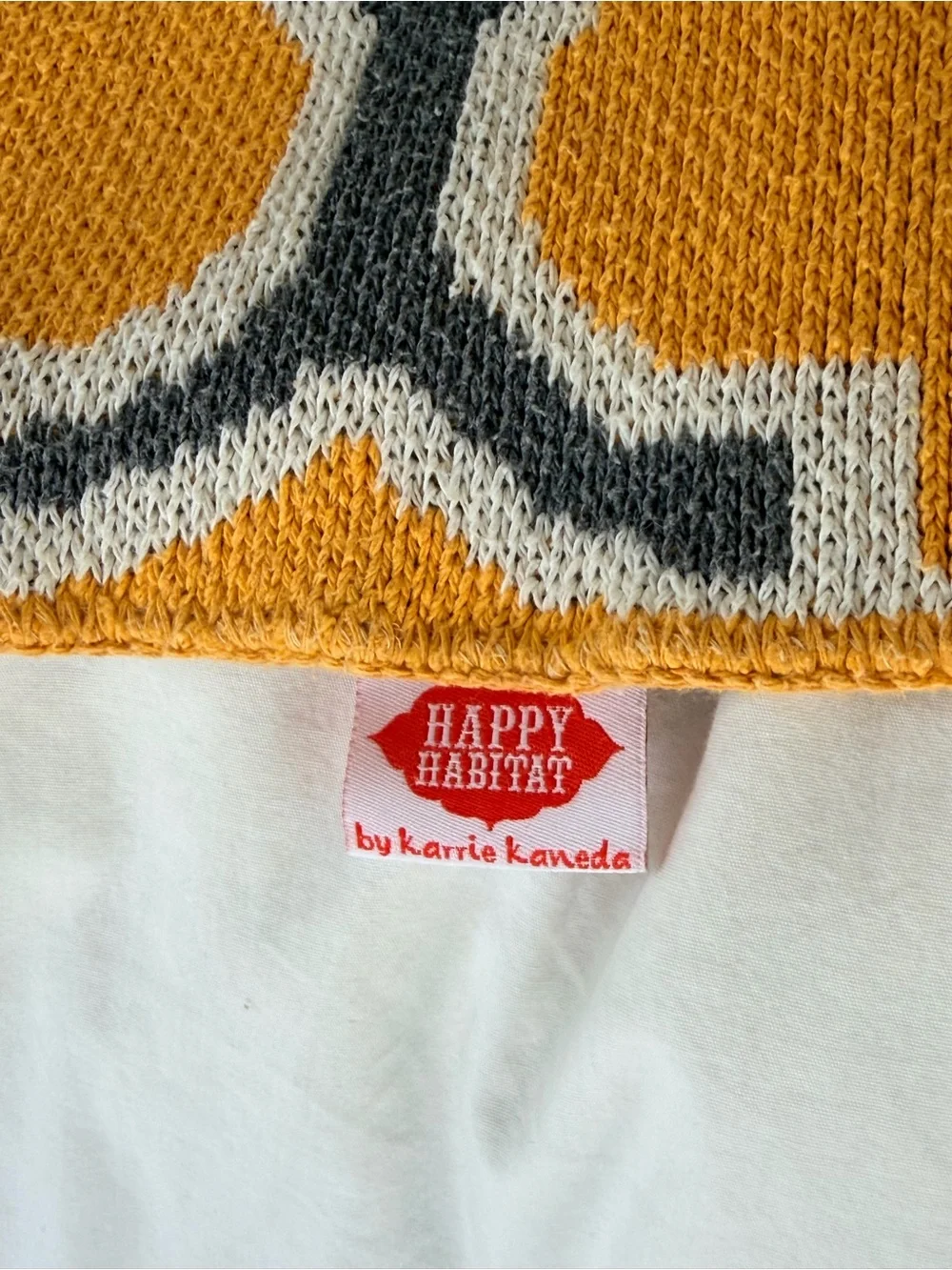 Yellow and Gray Geometric Throw Blanket